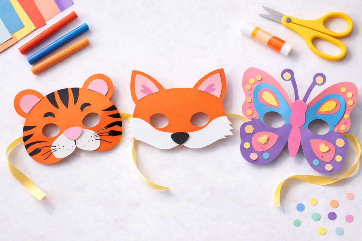 Fasching basteln mit Kindern: 15 einfache & bunte DIY-Ideen - Natürlich